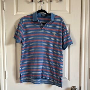 Polo by Ralph Lauren Men's Blue Striped Shirt